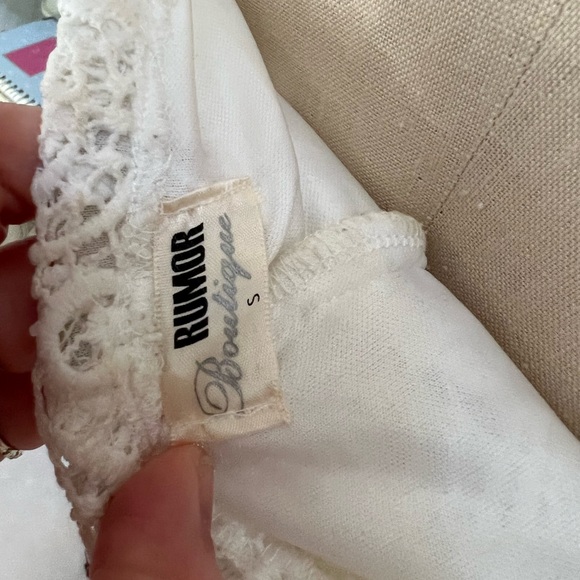 🏝☀️LF crochet off the shoulder crop top - Picture 5 of 5